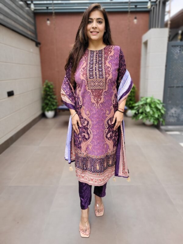 Digital Prints with Intricate Handwork Dupatta