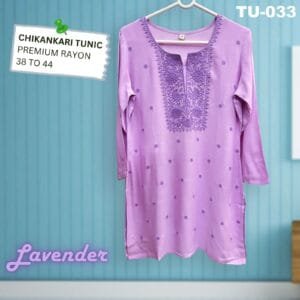 Chikankari Tunic in Premium Rayon