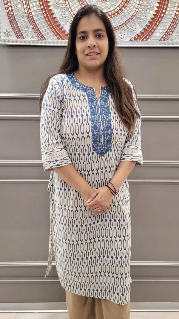 Ikkat Cotton Flex Kurti