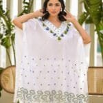 Women Cotton Kaftan Delicate Chikankari