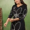 Rayon Kurti with Embroidered Panel