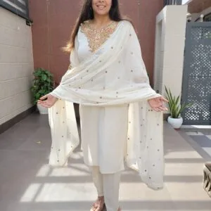 Cotton Flex 3PC Set with Mirror Work