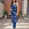Sleeveless Cotton 2PC Set with Noodle Straps