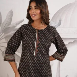 Cotton Tunic with Sequins