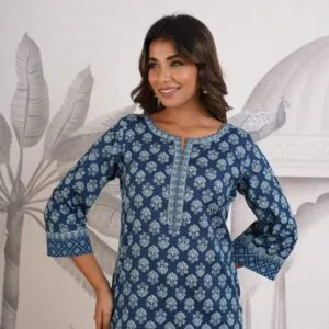 Cotton Tunic with Sequin Detailing