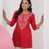 Rayon Chikankari Tunic for Women