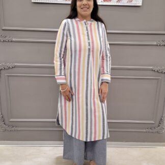 Chambray 2PC Set with Embroidered Back