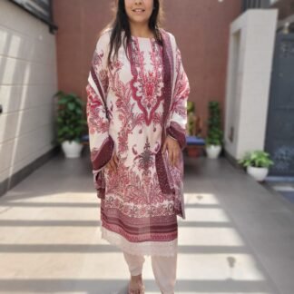 Pure Muslin Pakistani 3PC Set