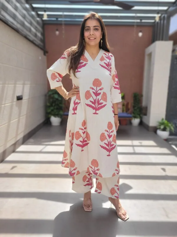 Cotton Flex 2PC Set with Thread Work
