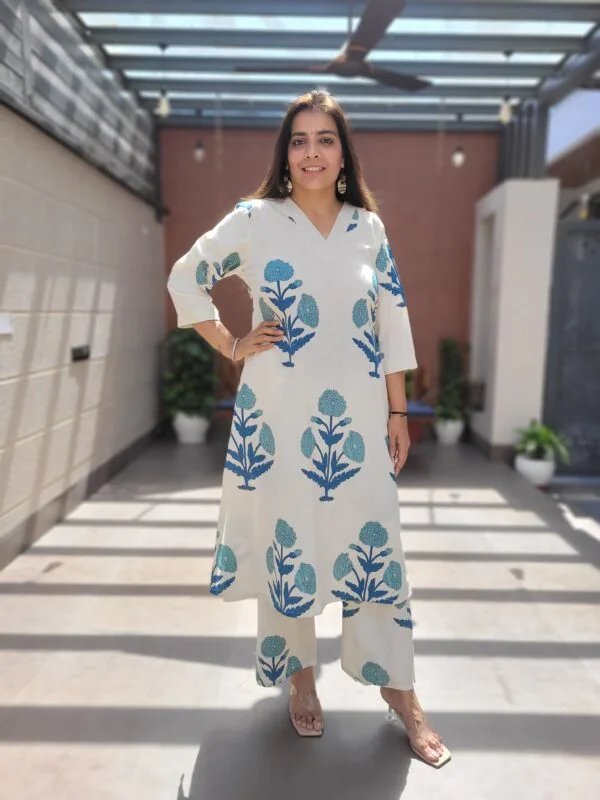 Cotton Flex 2PC Set with Thread Work