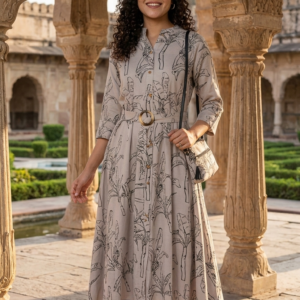 Middy Gown in Premium Rayon