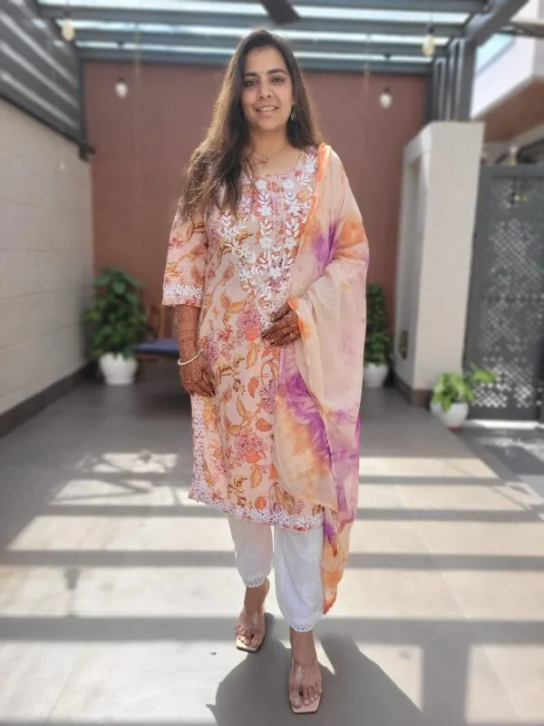 Handcrafted Cotton Chikankari 3PC Set