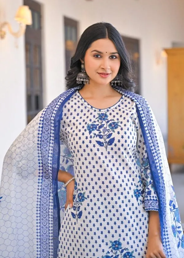 Cotton 3PC Set with Pearl