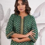 Elegant Cotton Tunic with Zari Work