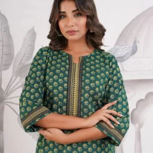 Elegant Cotton Tunic with Zari Work