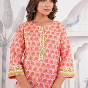 Cotton Tunic with Sequins Work for Women