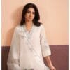 V-Neck Cotton 3PC Set with Dori