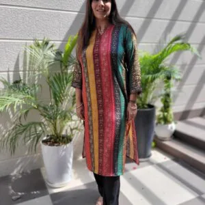 Pure Muslin Kurta with Pittan Work