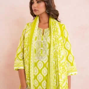 Cotton 3PC Set with Manual Zari