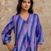 A-Line Kurta Gown in Cotton Flex