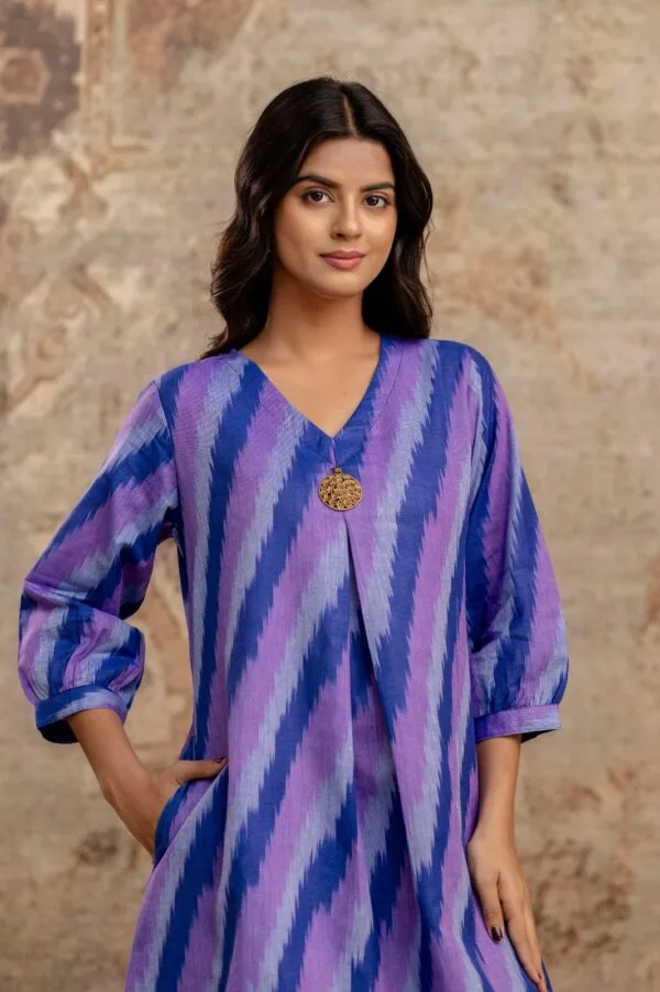 A-Line Kurta Gown in Cotton Flex