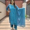 Heavy Chikankari Embroidered Georgette Suit Set