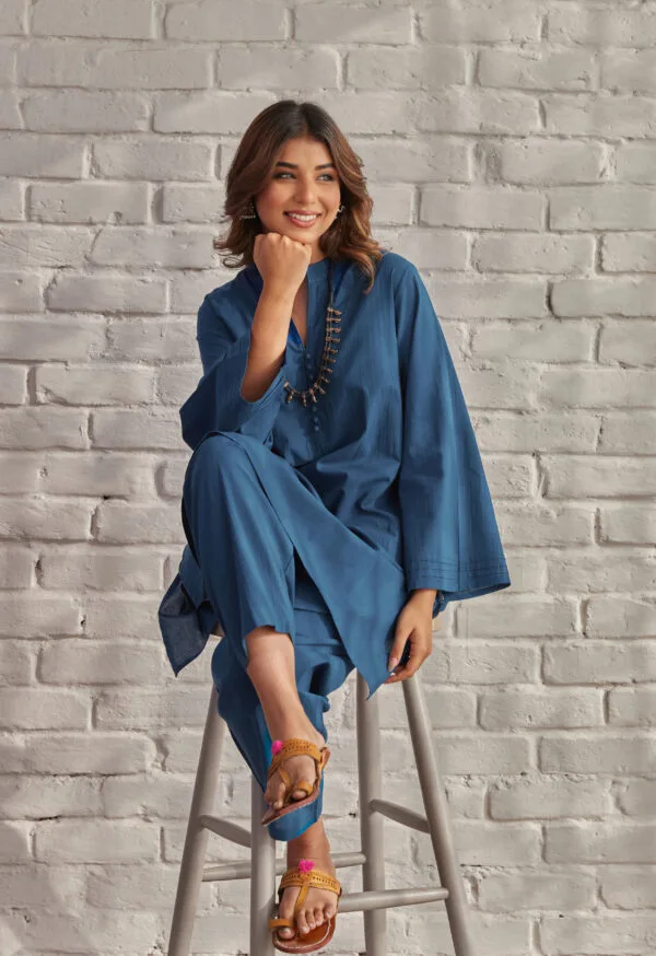 Solid Cotton Co-ord Set