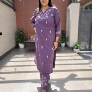 Embroidered Cotton Flex 2PC
