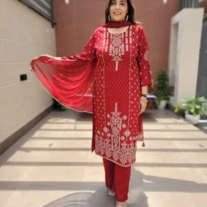 Rayon 3PC Set with Rubber Print