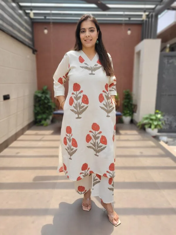 Cotton Flex 2PC Set with Thread Work