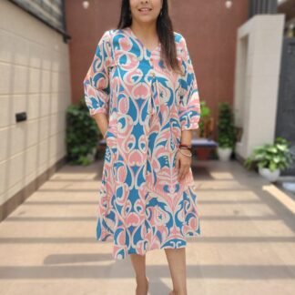Cotton Flex Kurta Gown with Pocket