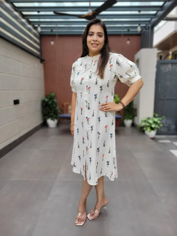 Cotton Flex Middi Gown