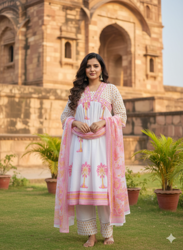 Handblock Printed 3PC Cotton Set