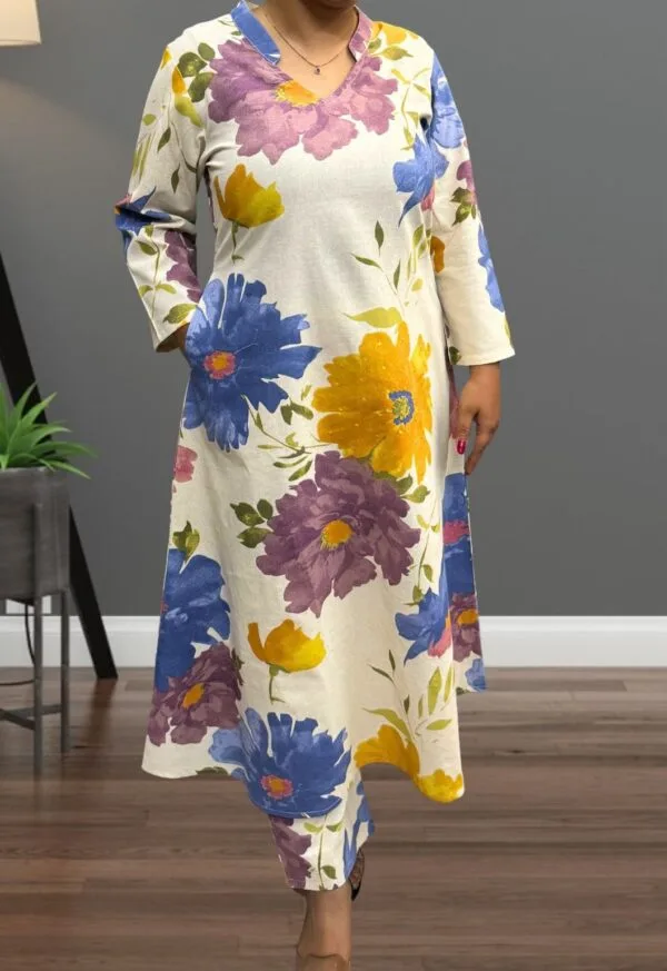 Stylish A-Line Cotton Flex 2PC Set