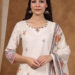 Cotton Suit with Graphic Print