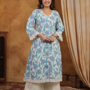 Cotton Flex 2PC with Crochet Lace