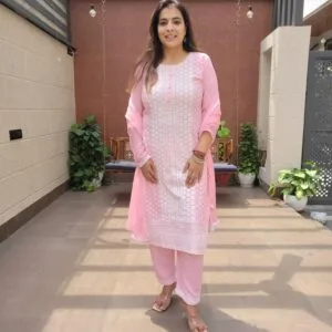 Chikankari Embroidered 3PC Set