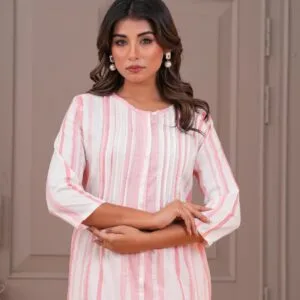 Cotton Slub Co-ord Set with Embroidery