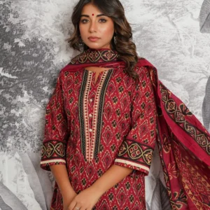 Pure Cotton Ikkat 3PC Set