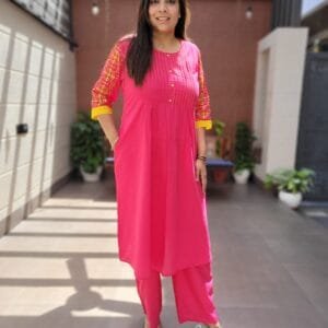 A-line 2PC Set with Embroidery