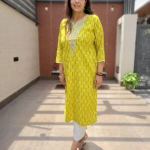 Cotton Kurta with Dori