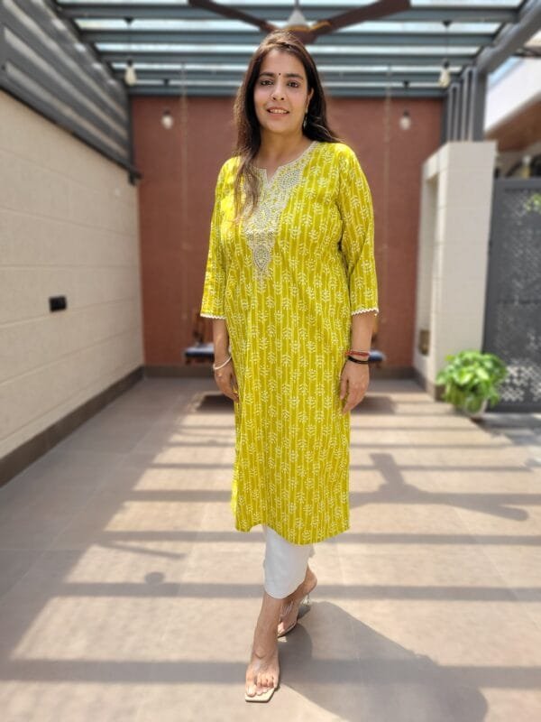Cotton Kurta with Dori