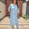 Linen 2PC Set with Sequins Embellishment