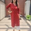 Pure Cotton Embroidered Kurti