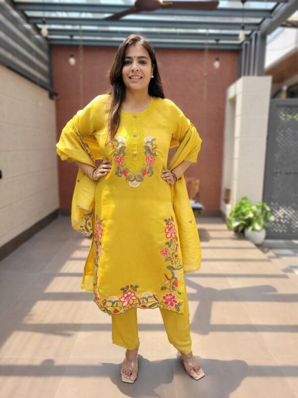 Stylish Mal Chanderi 3PC