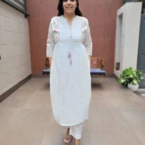 Mal Cotton Embroidered 2PC Set