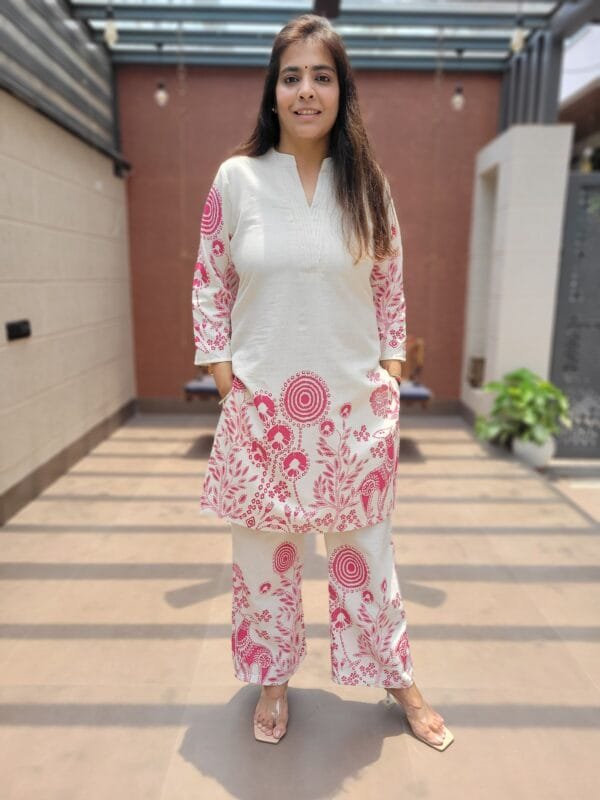 Cotton Flex Co-ord Set with Pintuck Details