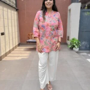 Pure Cotton Tunic with Floral Print
