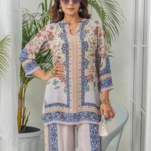 Co-Ord Set with Crochet Lace