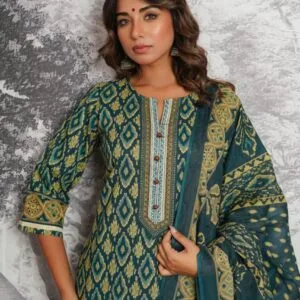 Pure Cotton Ikkat 3PC Set